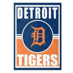 mlb detroit tigers area rug non slip baseball carpet home decor gift idea for fans dt79