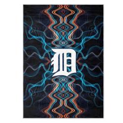 mlb detroit tigers area rug non slip baseball carpet home decor gift idea for fans dt80