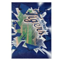 mlb detroit tigers area rug non slip baseball carpet home decor gift idea for fans dt83