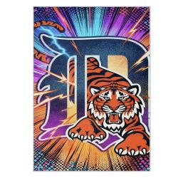 mlb detroit tigers area rug non slip baseball carpet home decor gift idea for fans dt85