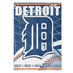 mlb detroit tigers area rug non slip baseball carpet home decor gift idea for fans dt87