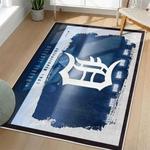 mlb detroit tigers area rug non slip baseball carpet home decor gift idea for fans living room dt108
