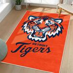 mlb detroit tigers area rug non slip baseball carpet home decor gift idea for fans living room dt109