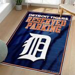 mlb detroit tigers area rug non slip baseball carpet home decor gift idea for fans living room dt110