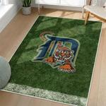 mlb detroit tigers area rug non slip baseball carpet home decor gift idea for fans living room dt112