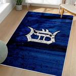 mlb detroit tigers area rug non slip baseball carpet home decor gift idea for fans living room dt113
