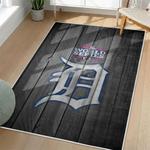mlb detroit tigers area rug non slip baseball carpet home decor gift idea for fans living room dt131