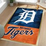 mlb detroit tigers area rug non slip baseball carpet home decor gift idea for fans living room dt141