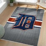 mlb detroit tigers area rug non slip baseball carpet home decor gift idea for fans living room dt142