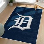 mlb detroit tigers area rug non slip baseball carpet home decor gift idea for fans living room dt145