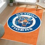 mlb detroit tigers area rug non slip baseball carpet home decor gift idea for fans living room dt146