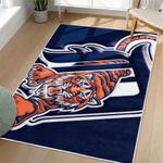 mlb detroit tigers area rug non slip baseball carpet home decor gift idea for fans living room dt150