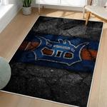 mlb detroit tigers area rug non slip baseball carpet home decor gift idea for fans living room dt152