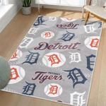mlb detroit tigers area rug non slip baseball carpet home decor gift idea for fans living room dt163