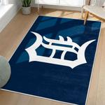 mlb detroit tigers area rug non slip baseball carpet home decor gift idea for fans living room dt164