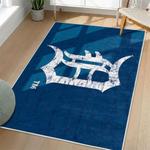 mlb detroit tigers area rug non slip baseball carpet home decor gift idea for fans living room dt169