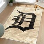 mlb detroit tigers area rug non slip baseball carpet home decor gift idea for fans living room dt170