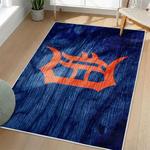 mlb detroit tigers area rug non slip baseball carpet home decor gift idea for fans living room dt179