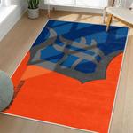 mlb detroit tigers area rug non slip baseball carpet home decor gift idea for fans living room dt184