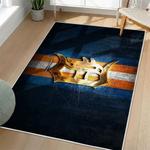 mlb detroit tigers area rug non slip baseball carpet home decor gift idea for fans living room dt186