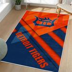 mlb detroit tigers area rug non slip baseball carpet home decor gift idea for fans living room dt190