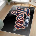 mlb detroit tigers area rug non slip baseball carpet home decor gift idea for fans living room dt197