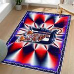 mlb detroit tigers area rug non slip baseball carpet home decor gift idea for fans living room dt200