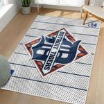 mlb detroit tigers area rug non slip baseball carpet home decor gift idea for fans living room dt210