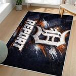 mlb detroit tigers area rug non slip baseball carpet home decor gift idea for fans living room dt211