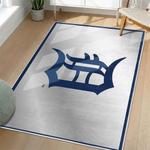 mlb detroit tigers area rug non slip baseball carpet home decor gift idea for fans living room dt214
