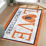 mlb detroit tigers area rug non slip baseball carpet home decor gift idea for fans living room dt219