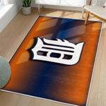 mlb detroit tigers area rug non slip baseball carpet home decor gift idea for fans living room dt220
