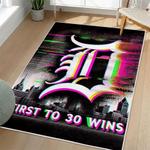 mlb detroit tigers area rug non slip baseball carpet home decor gift idea for fans living room dt223