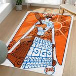 mlb detroit tigers area rug non slip baseball carpet home decor gift idea for fans living room dt229