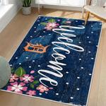mlb detroit tigers area rug non slip baseball carpet home decor gift idea for fans living room dt237