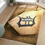 mlb detroit tigers area rug non slip baseball carpet home decor gift idea for fans living room dt242
