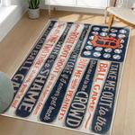 mlb detroit tigers area rug non slip baseball carpet home decor gift idea for fans living room dt247