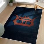 mlb detroit tigers area rug non slip baseball carpet home decor gift idea for fans living room dt254