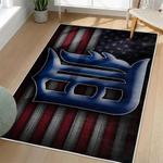 mlb detroit tigers area rug non slip baseball carpet home decor gift idea for fans living room dt264