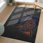 mlb detroit tigers area rug non slip baseball carpet home decor gift idea for fans living room dt275