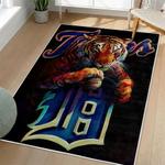 mlb detroit tigers area rug non slip baseball carpet home decor gift idea for fans living room dt67