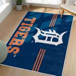 mlb detroit tigers area rug non slip baseball carpet home decor gift idea for fans living room dt70