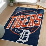 mlb detroit tigers area rug non slip baseball carpet home decor gift idea for fans living room dt81