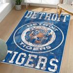 mlb detroit tigers area rug non slip baseball carpet home decor gift idea for fans living room dt94