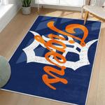 mlb detroit tigers area rug non slip baseball carpet home decor gift idea for fans living room dt97