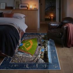mlb los angeles dodgers area rug non slip baseball carpet home decor gift idea for fans bedroom lad101