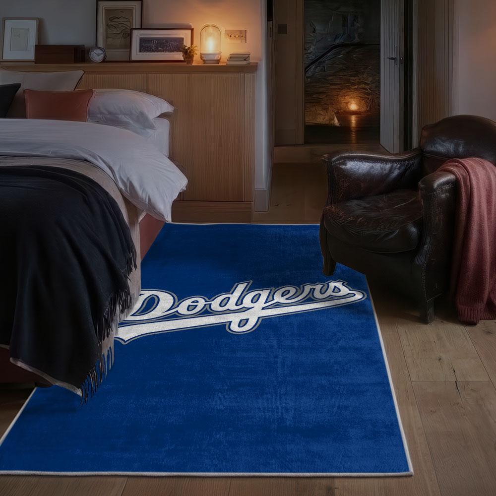 MLB Los Angeles Dodgers Area Rug Non-Slip Baseball Carpet Home Decor Gift Idea For Fans LAD105 1 mlb los angeles dodgers area rug non slip baseball carpet home decor gift idea for fans bedroom lad105
