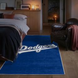 mlb los angeles dodgers area rug non slip baseball carpet home decor gift idea for fans bedroom lad105