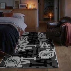 mlb los angeles dodgers area rug non slip baseball carpet home decor gift idea for fans bedroom lad107