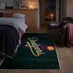 mlb los angeles dodgers area rug non slip baseball carpet home decor gift idea for fans bedroom lad110